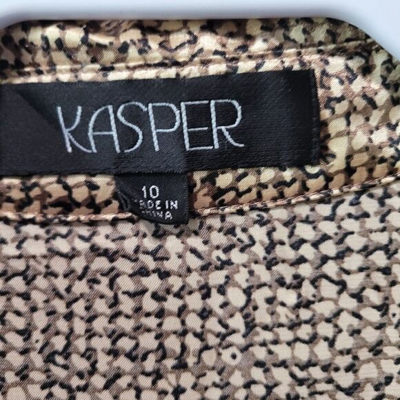 Kasper black & gold blouse - Picture 4 of 5